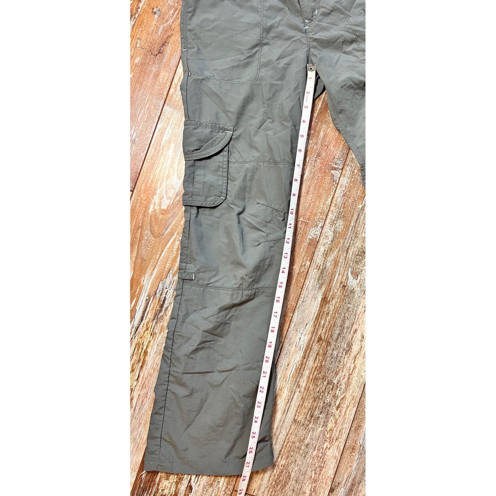 REI Girls M 10/12 Convertible Zip Off Hiking Pants Gray Nylon Outdoor Trail - Picture 11 of 12